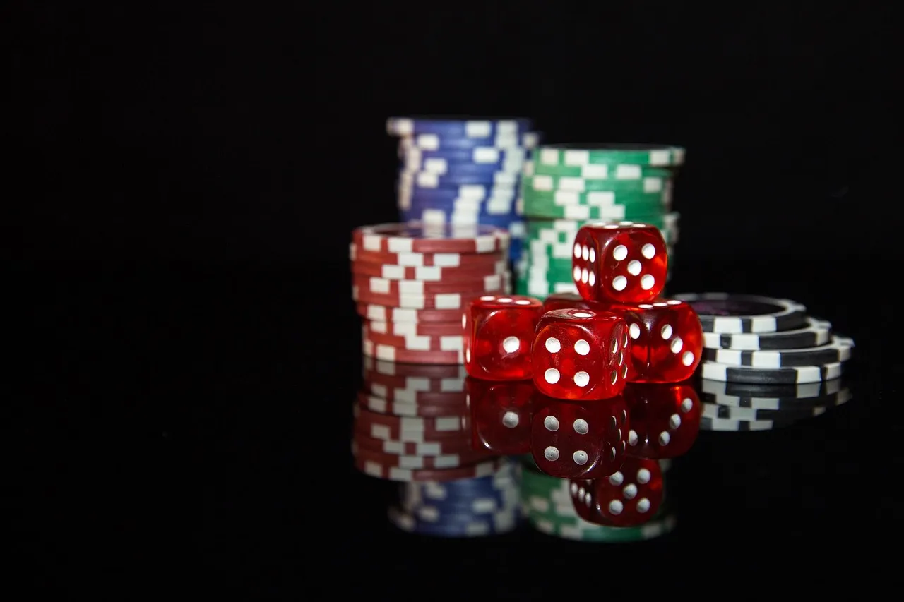 Casino roulette ball landing on number